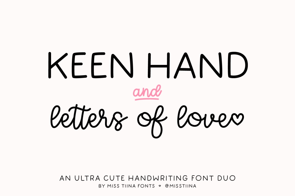 MTF Keen Hand + Letters of Love Duo