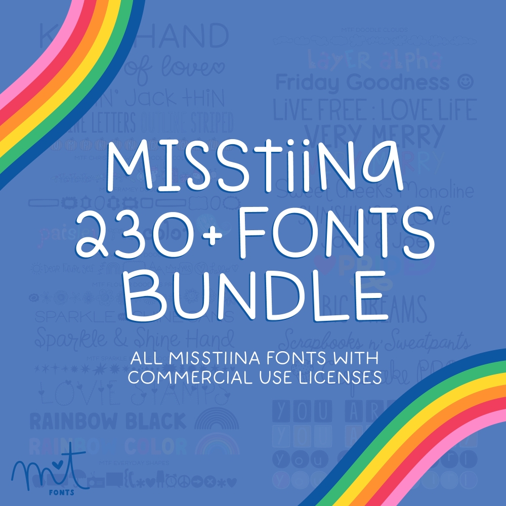 Miss Tiina Fonts - Font Bundle