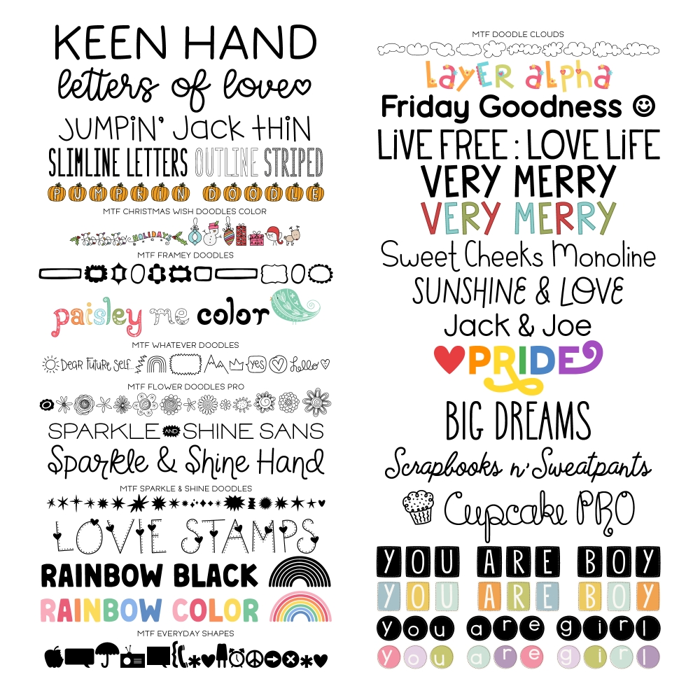 Miss Tiina Fonts - Font Bundle