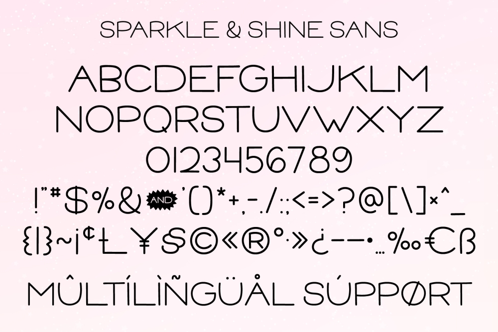 MTF Sparkle & Shine Font Trio