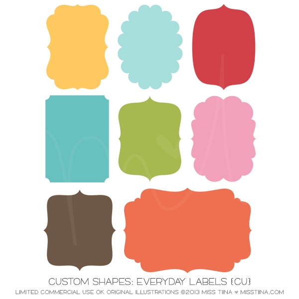 Everyday Labels Shapes CU