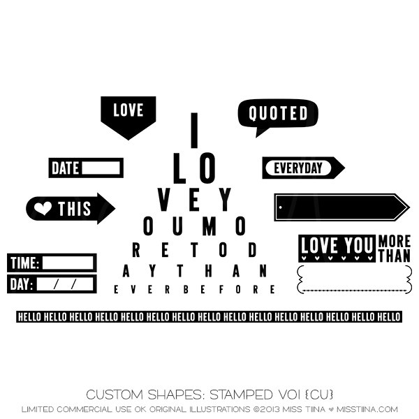 Stamped Vo1 Shapes CU