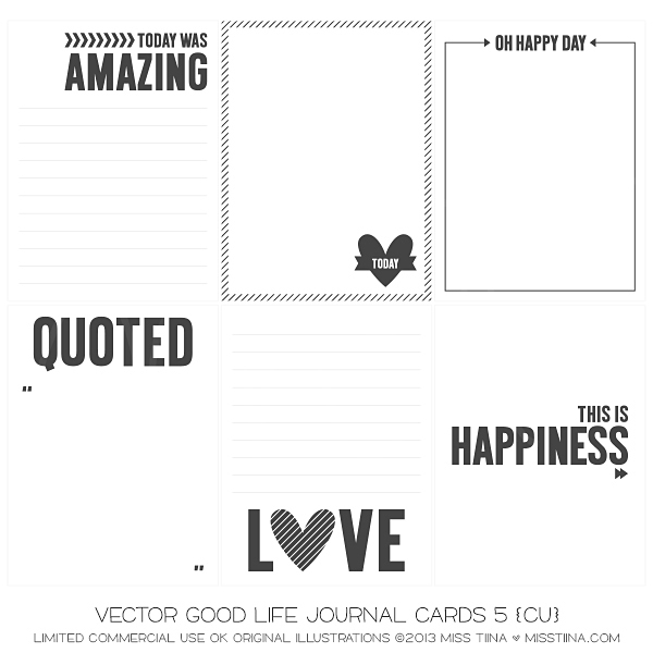 Good Life Journal Cards 5 CU