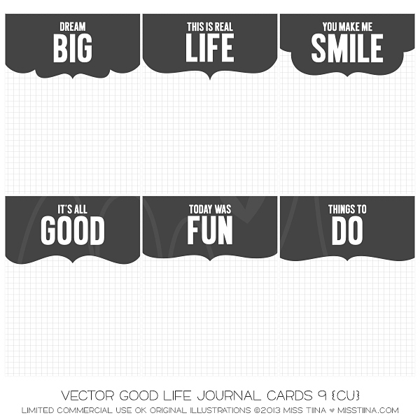 Good Life Journal Cards 9 CU