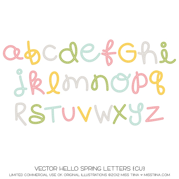 Hello Spring Letters CU