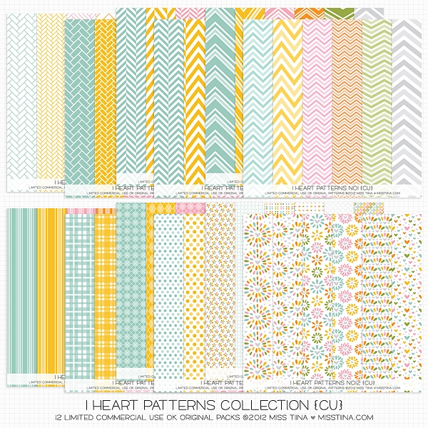 I Heart Patterns Collection CU