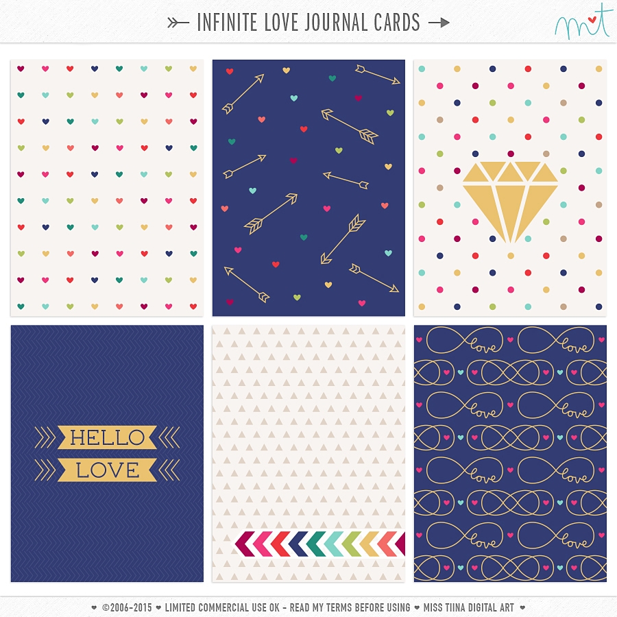 Infinite Love Journal Cards CU
