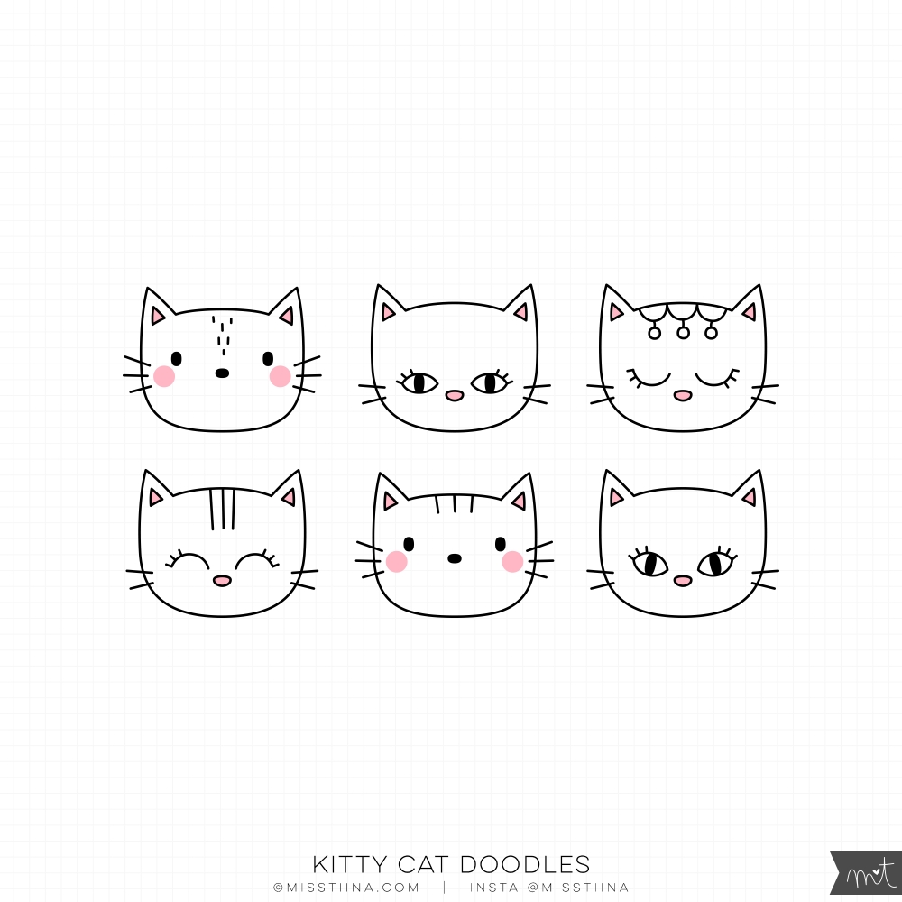 Kitty Cat Doodles CU