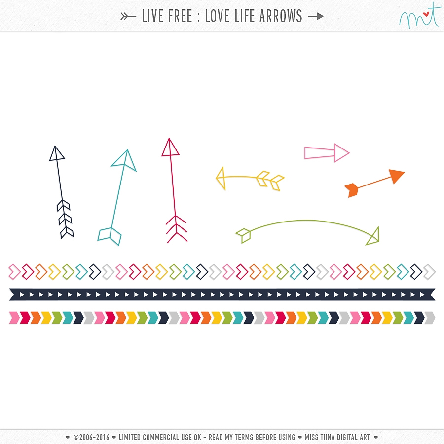 Live Free : Love Life Arrows