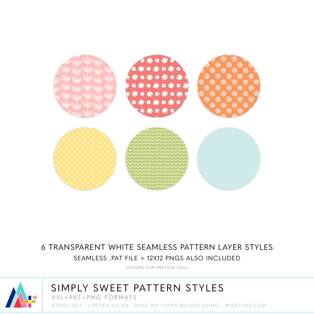 Simply Sweet Pattern Styles CU