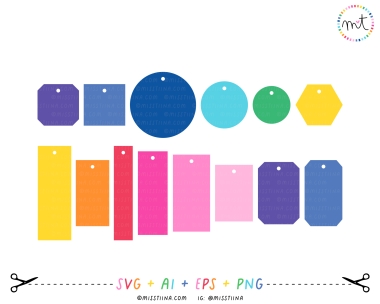 Gift and Clothing Hang Tags 3 SVG