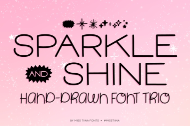 MTF Sparkle & Shine Font Trio