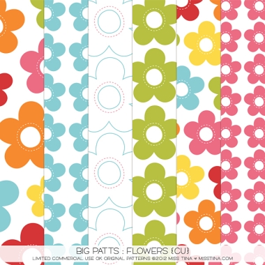 BIG Patts : Flowers CU