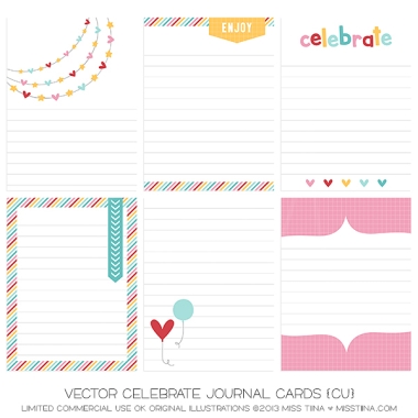 Celebrate Journal Cards CU