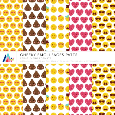 Cheeky Emoji Faces Patts CU
