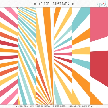 Colorful Burst Patts CU