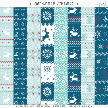 Cozy Knitted Winter Patts 2 CU