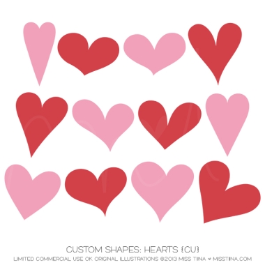 Hearts 1 Shapes CU
