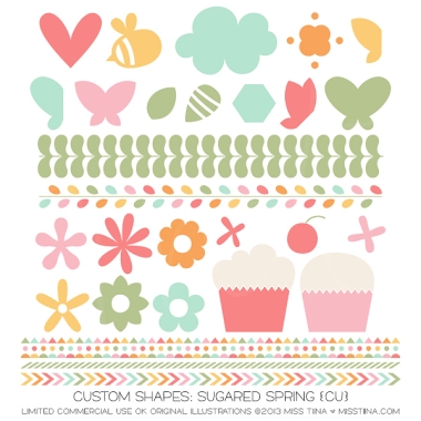 Sugared Spring Shapes CU