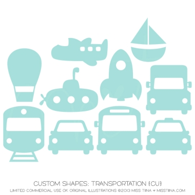 Transportation Shapes CU