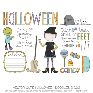 Cute Halloween Doodles 2 CU