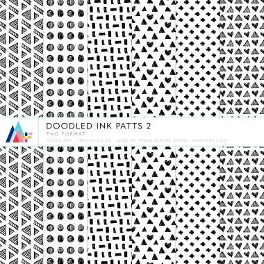 Doodled Ink Patts 2 CU