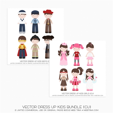 Dress Up Kids Bundle CU