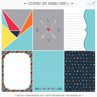 Eccentric Love Journal Cards 1 CU