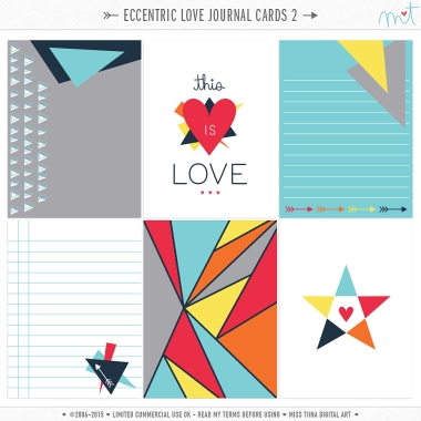 Eccentric Love Journal Cards 2 CU