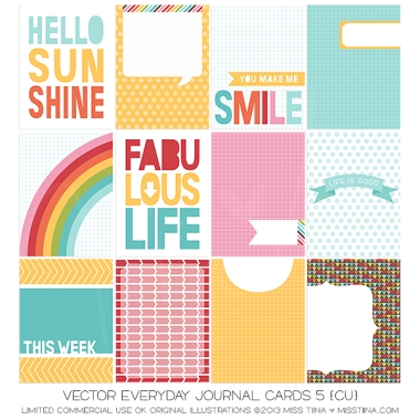 Everyday Journal Cards 5 CU