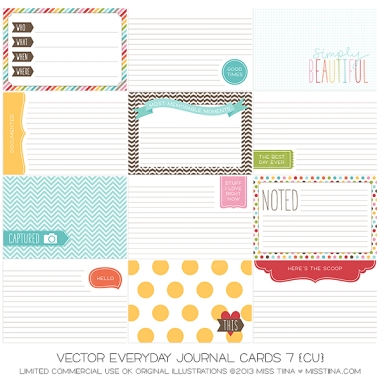 Everyday Journal Cards 7 CU