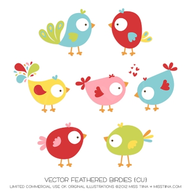 Feathered Birdies CU