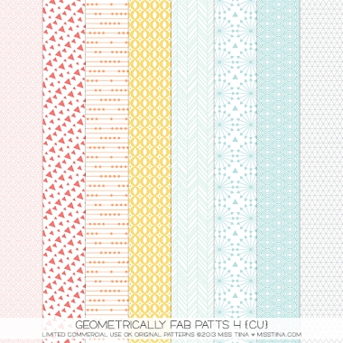 Geometrically Fab Patts 4 CU