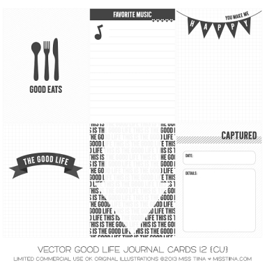 Good Life Journal Cards 12 CU
