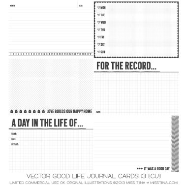 Good Life Journal Cards 13 CU