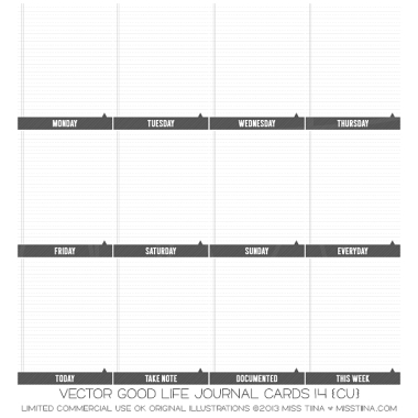 Good Life Journal Cards 14 CU