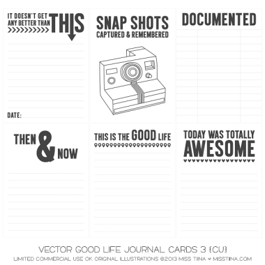 Good Life Journal Cards 3 CU
