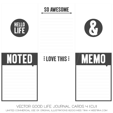 Good Life Journal Cards 4 CU