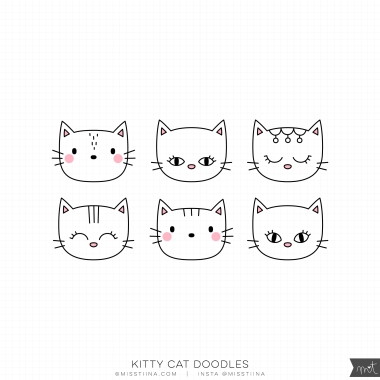 Kitty Cat Doodles CU