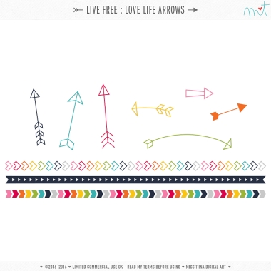 Live Free : Love Life Arrows