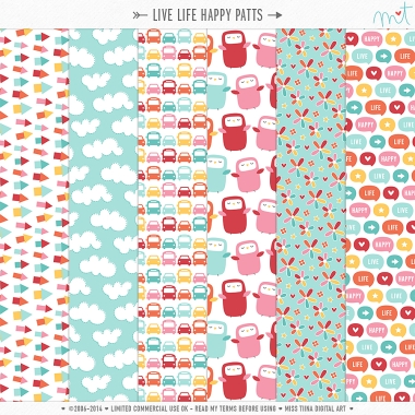 Live Life Happy Patts CU