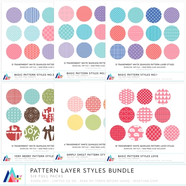 Pattern Layer Styles Bundle CU