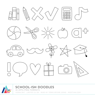 School-ish Doodles CU