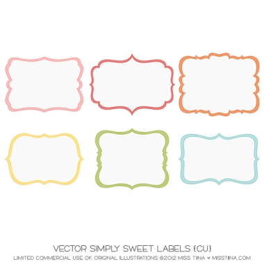 Simply Sweet Labels CU