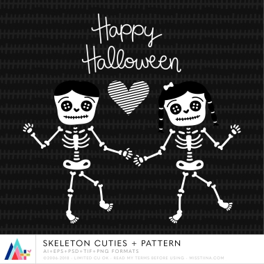 Skeleton Cuties + Pattern CU