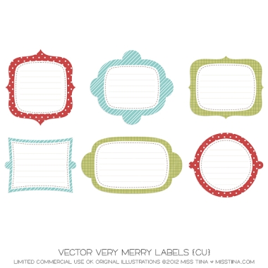 Very Merry Labels CU