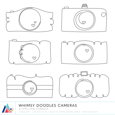 Whimsy Doodles Cameras CU