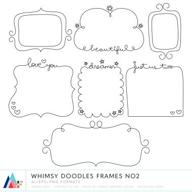 Whimsy Doodles Frames No2 CU